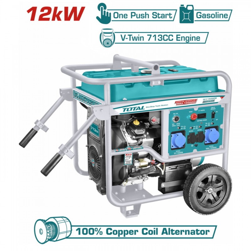 Ηλεκτρογεννήτρια Βενζίνης 12000W TP1150006 TOTAL